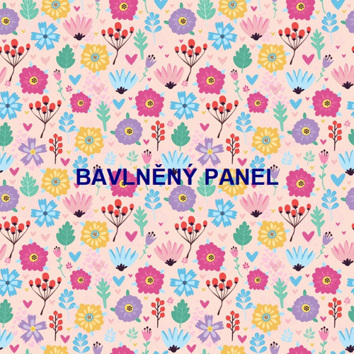 Bavlněná látka - panel 35 x 35 cm