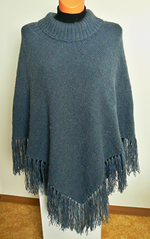 Rolákové pončo MOHAIR — foto 1