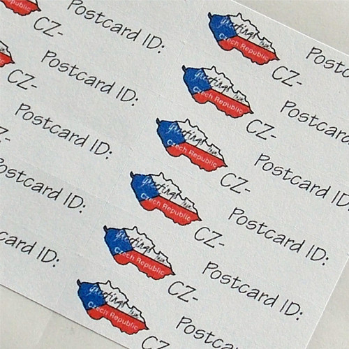 Aršík samolepek na postcrossing — foto 1