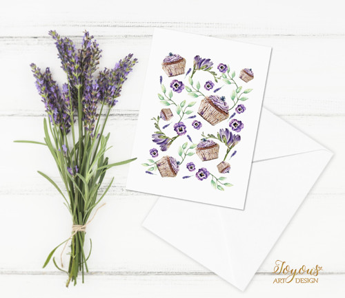 Akvarelové přání - Cupcake — foto 1