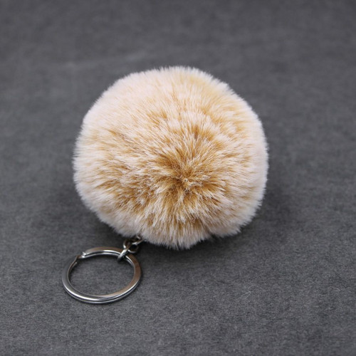 Malá bambulka, kulička, pom-pom, ze světle hnědé u