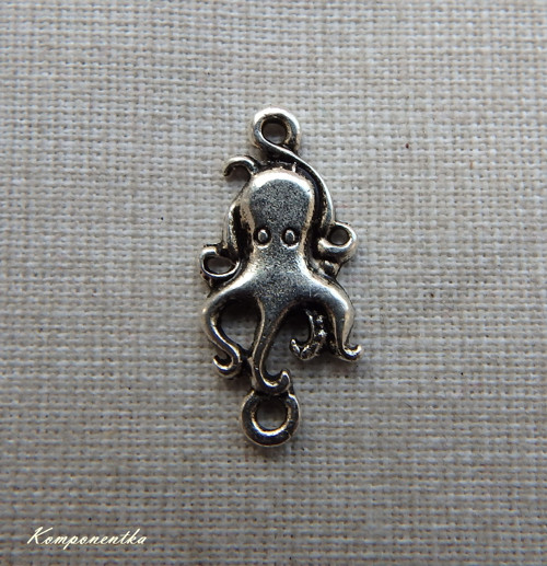 Přívěšek / mezidíl chobotnice 20x10mm 1kus
