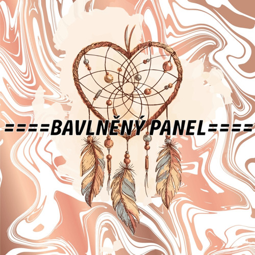 Bavlněný panel 25 x 25cm