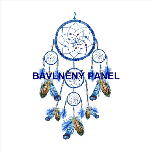 Bavlněný panel 25 x 25cm