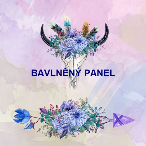 Bavlněný panel 25 x 25cm