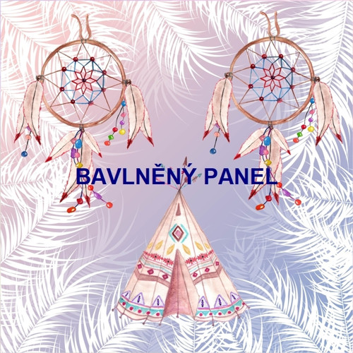 Bavlněný panel 25 x 25cm