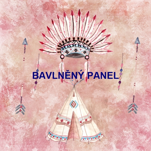 Bavlněný panel 25 x 25cm