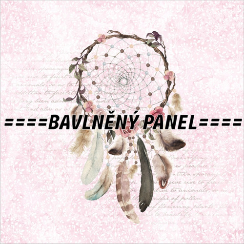 Bavlněný panel 25 x 25cm