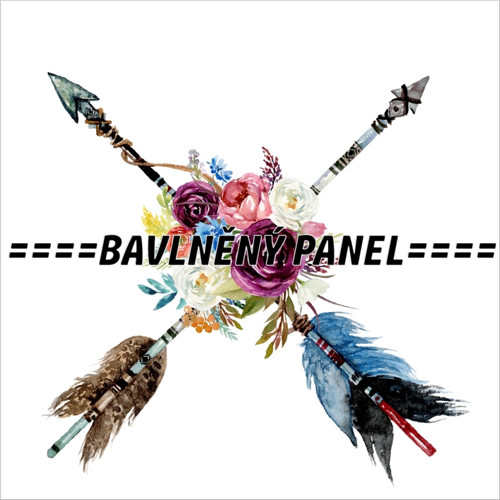 Bavlněný panel 25 x 25cm