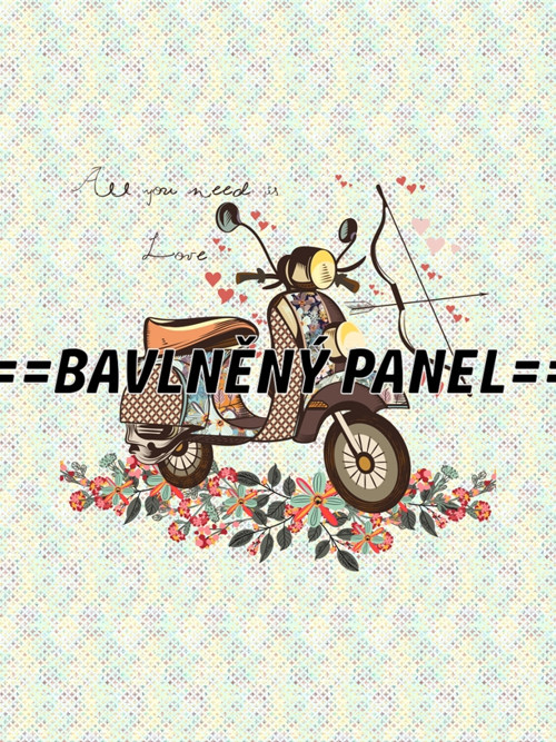 Bavlněný panel 20 x 30cm