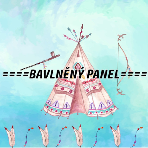 Bavlněný panel 25 x 25cm