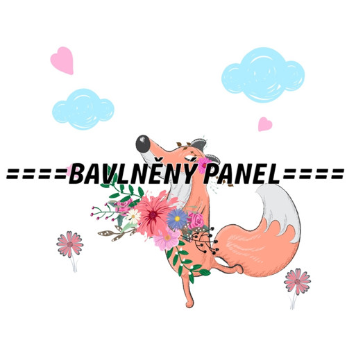 Bavlněný panel 25 x 25cm