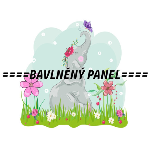 Bavlněný panel 25 x 25cm