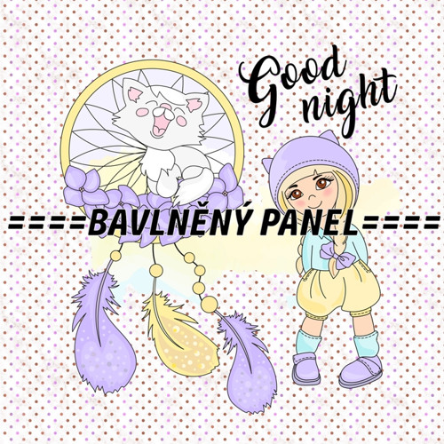Bavlněný panel 25 x 25cm