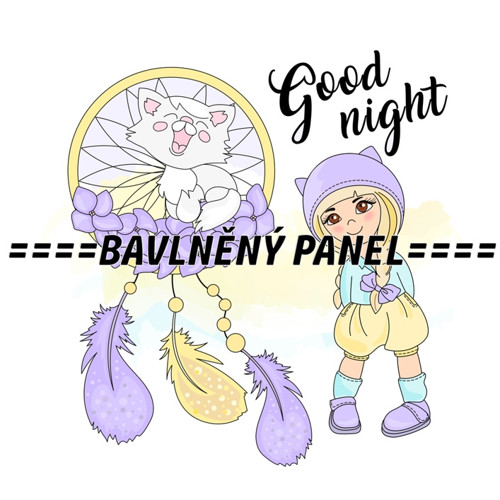 Bavlněný panel 25 x 25cm