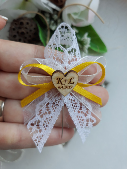 Vývazek dvoubarevný s monogramy — foto 1