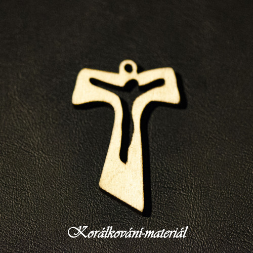 Křížek dřevěný 4 cmx 2,7 cm x 0,5 cm