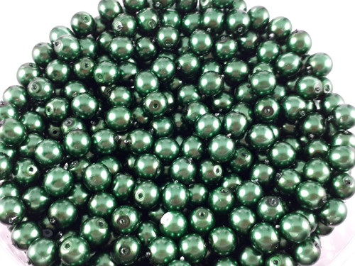 Zelené voskové perle 12 mm