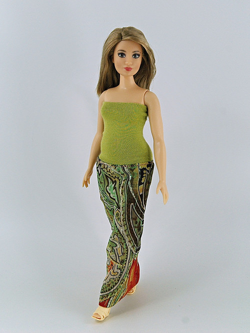 Barbie baculka - Zelené šaty — foto 1