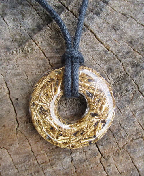 Orgonit donut mosazný — foto 1
