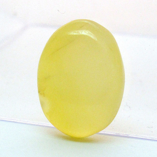 Kabošon žlutý onyx ovál 19mm