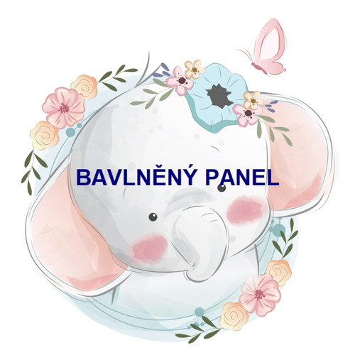 Bavlněný panel 25 x 25cm