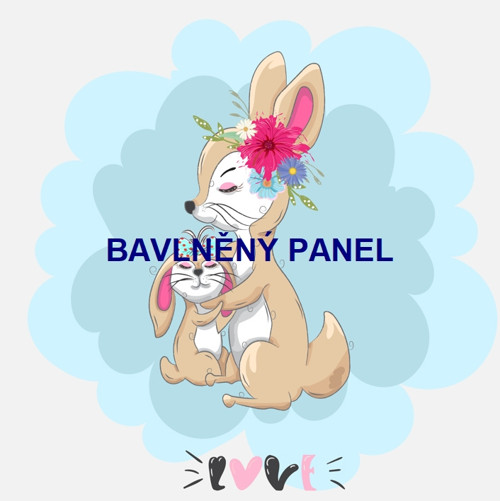 Bavlněný panel 25 x 25cm