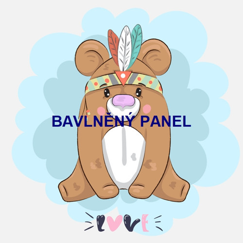 Bavlněný panel 25 x 25cm