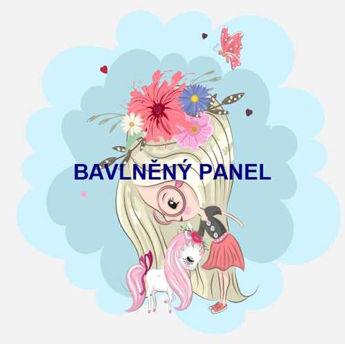 Bavlněný panel 25 x 25cm