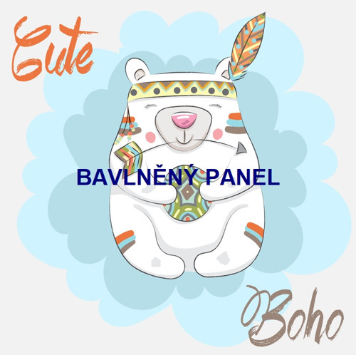 Bavlněný panel 25 x 25cm