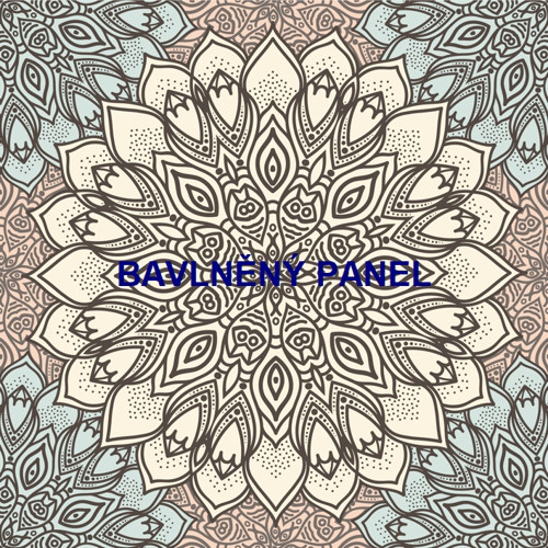 Bavlněný panel 25 x 25cm