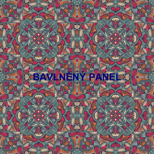 Bavlněný panel 25 x 25cm