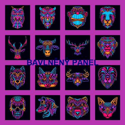 Bavlněný panel 35 x 35 cm
