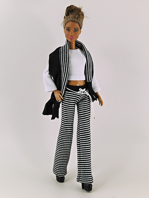 Barbie - Komplet pruhovaný — foto 1