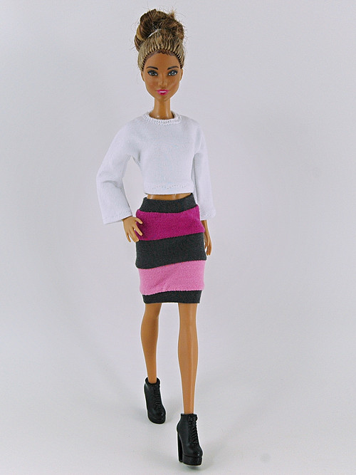 Barbie - Sukně s pruhy — foto 1