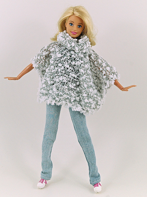 Barbie - Rolákové pončo — foto 1