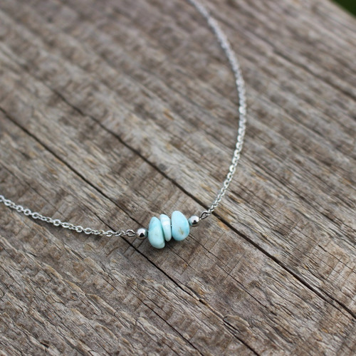 Narium • larimar, nerez. ocel — foto 1