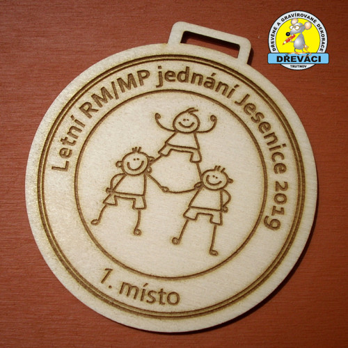 Dřevěné MEDAILE "RM/MP 2019"