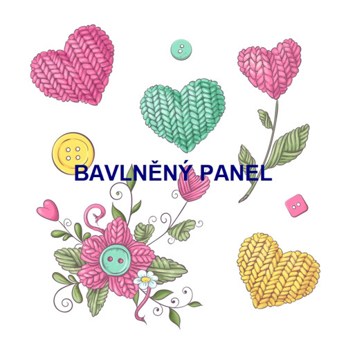 Bavlněný panel 25 x 25cm