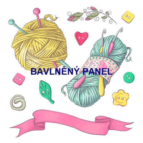 Bavlněný panel 25 x 25cm