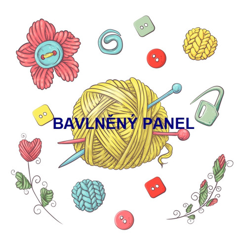 Bavlněný panel 25 x 25cm