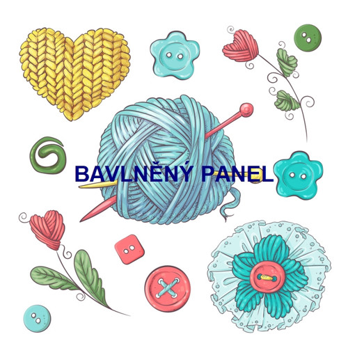 Bavlněný panel 25 x 25cm