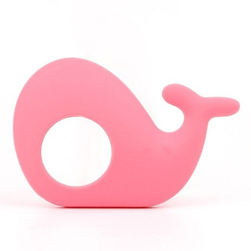 Silikonová VELRYBA (1ks) - pink — foto 1