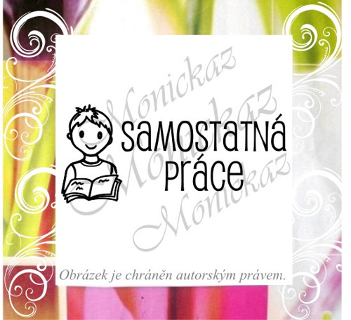 Samostatná práce chlapeček 93 b). Razítko.