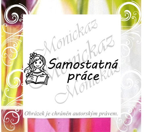 Samostatná práce holčička 93 c). Razítko. — foto 1