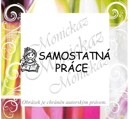 Samostatná práce holčička 93 d). Razítko.