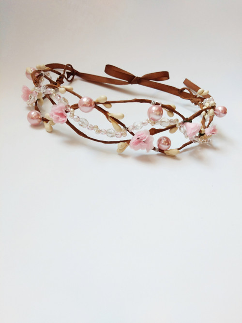 Věneček do vlasů •sweet pink• — foto 1