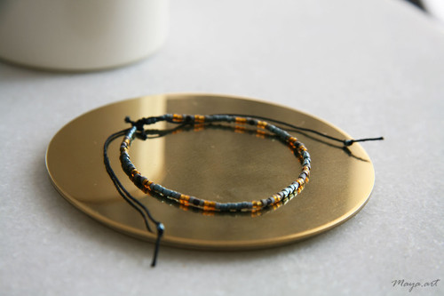 Zlatozelený náramek SIMPLE BRACELET