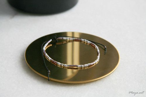Šedofialový náramek SIMPLE BRACELET