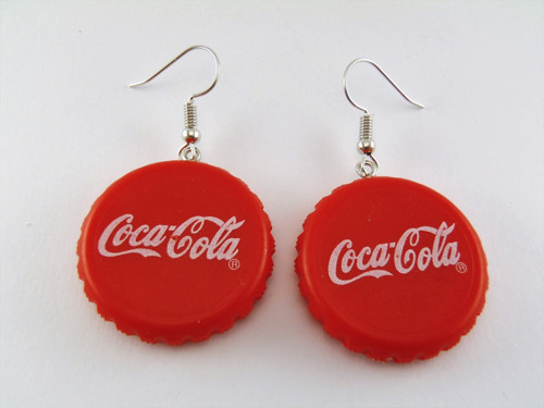 Náušnice Coca-Cola - červené — foto 1
